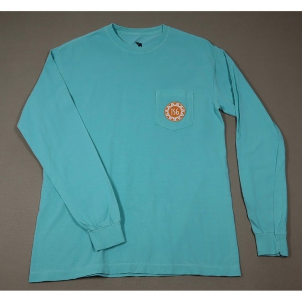The Southern Gentleman Blue Long Sleeved Pocket Tee - Size M